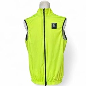 Wattie Ink Mens Large L Cycling Jersey Neon Yellow/Green